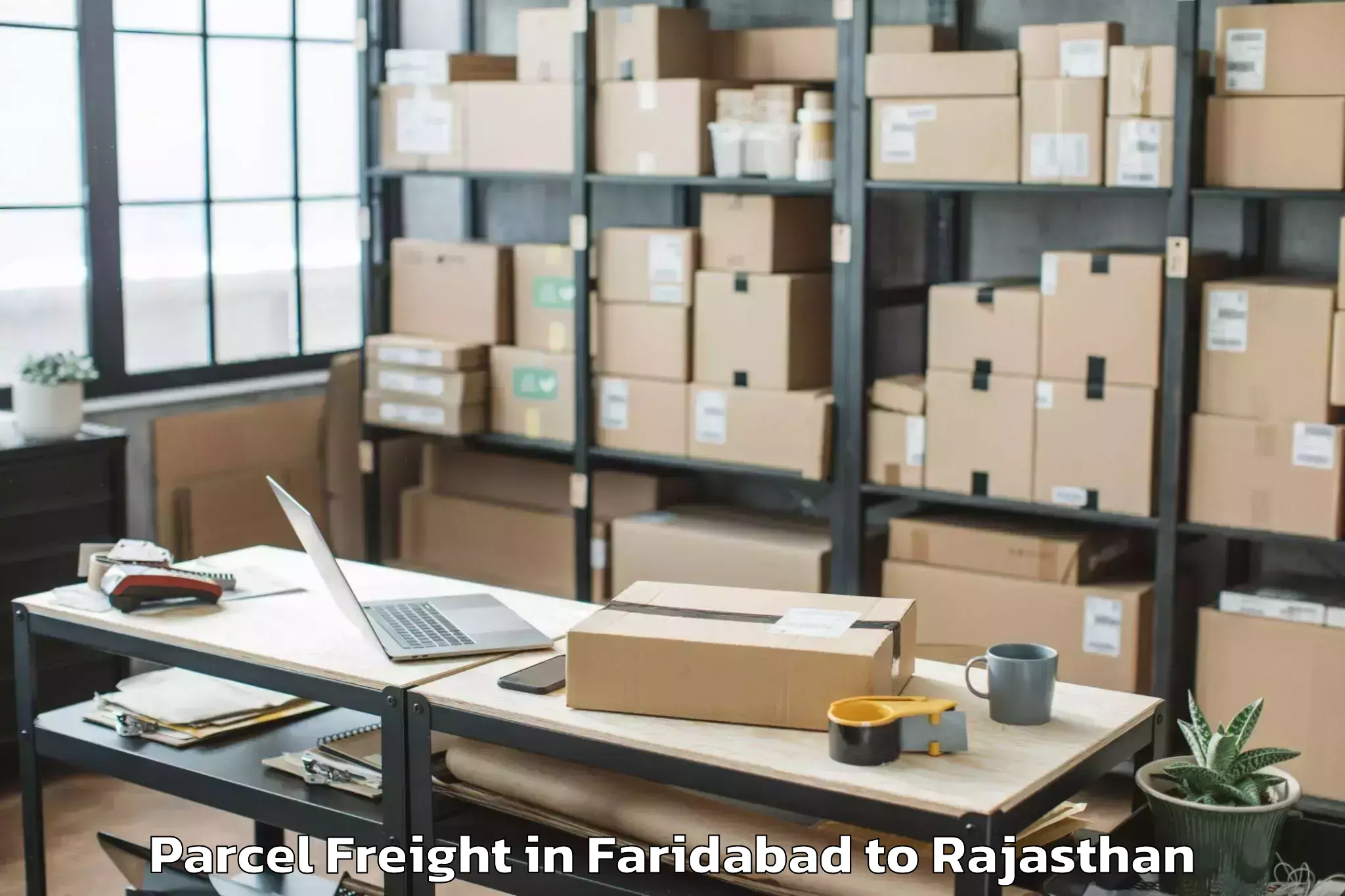 Efficient Faridabad to Suratgarh Parcel Freight